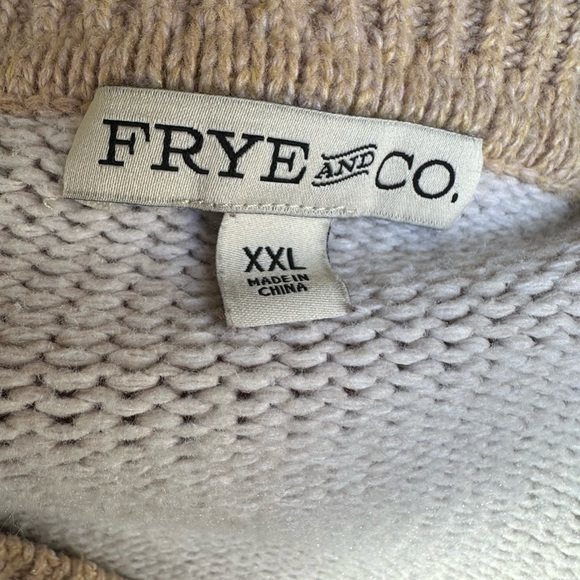 Frye and Co Women's vneck knitted Sweater xxl - Picture 3 of 7